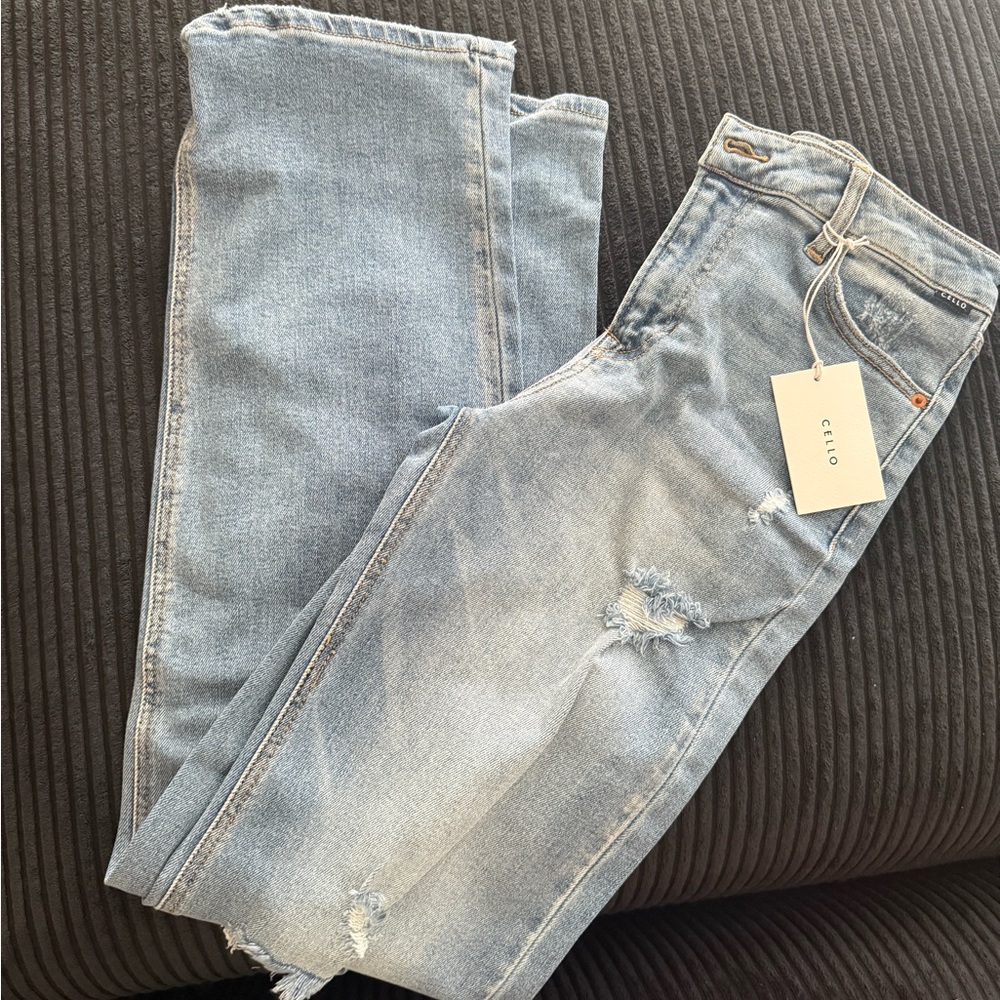 Cello Light Blue Ripped Jeans
